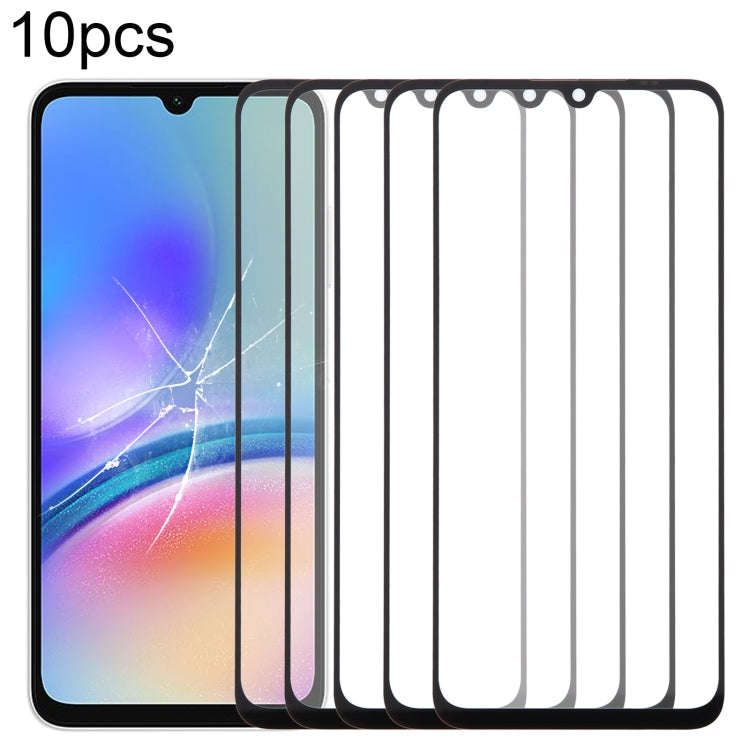 For Samsung Galaxy A05s SM-A057F 10pcs Front Screen Outer Glass Lens with OCA Optically Clear Adh...