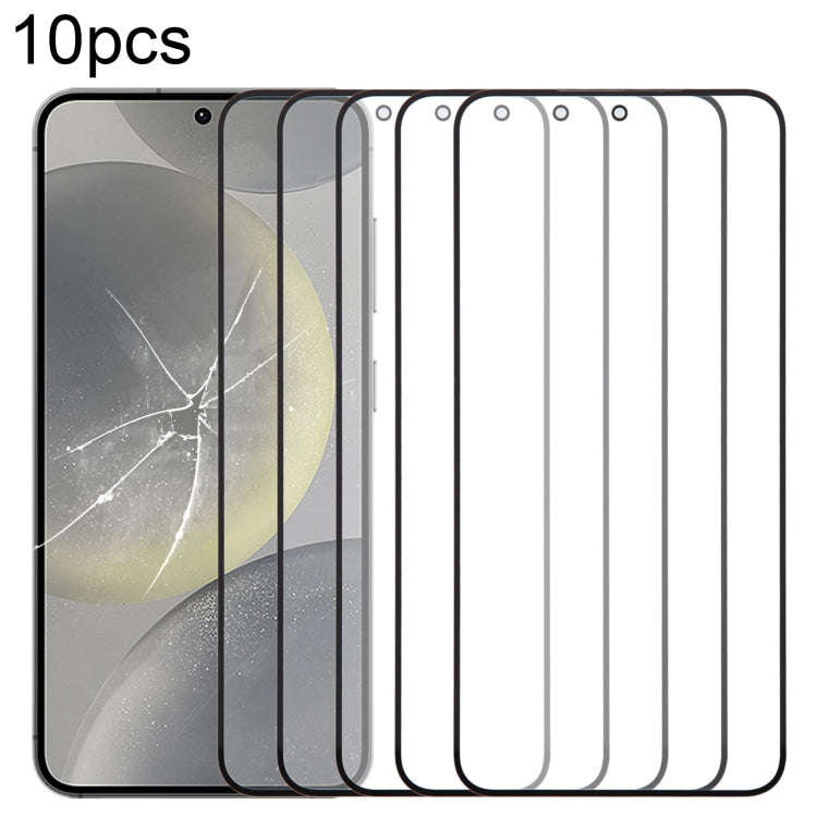 For Samsung Galaxy S24 SM-S921B 10pcs Front Screen Outer Glass Lens with OCA Optically Clear Adhe...