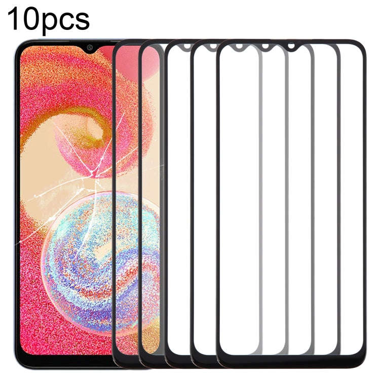 For Samsung Galaxy A04e SM-A042F 10pcs Front Screen Outer Glass Lens with OCA Optically Clear Adh...