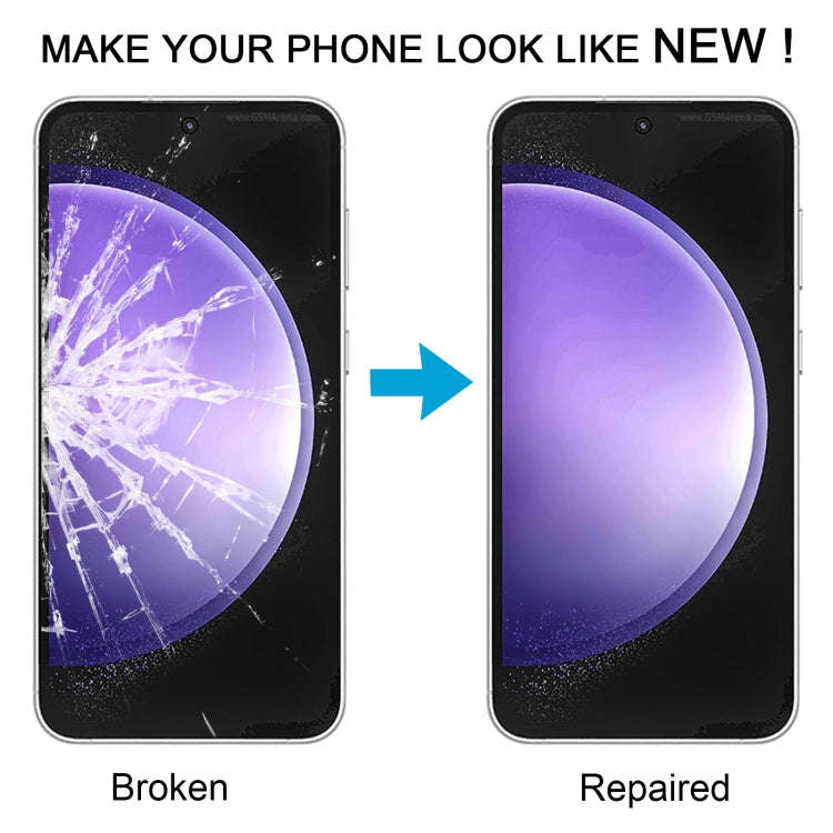 For Samsung Galaxy S23 FE SM-S711B 10pcs Front Screen Outer Glass Lens with OCA Optically Clear A...