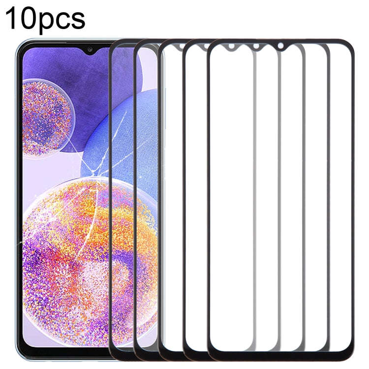 For Samsung Galaxy A23 4G SM-A235F 10pcs Front Screen Outer Glass Lens with OCA Optically Clear A...