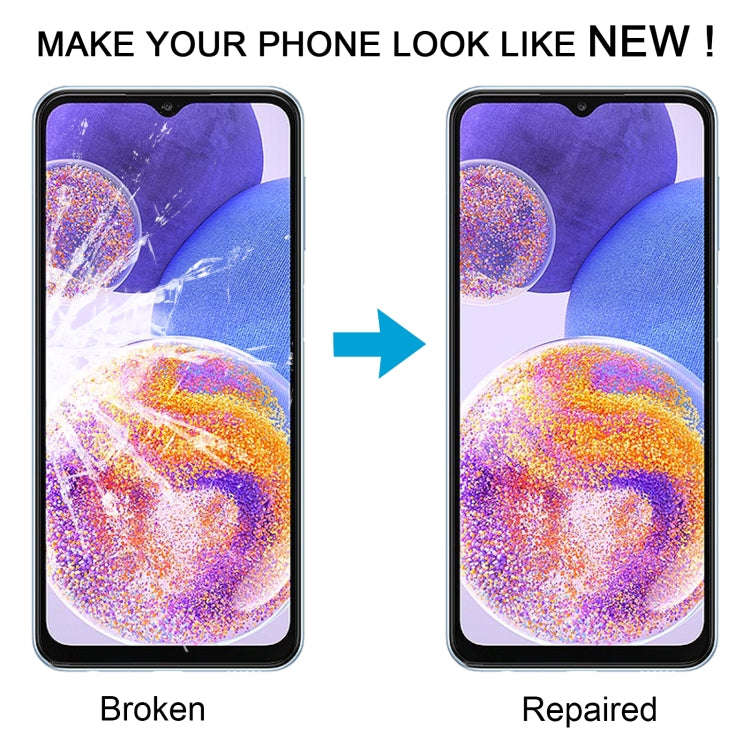 For Samsung Galaxy A23 4G SM-A235F 10pcs Front Screen Outer Glass Lens with OCA Optically Clear A...