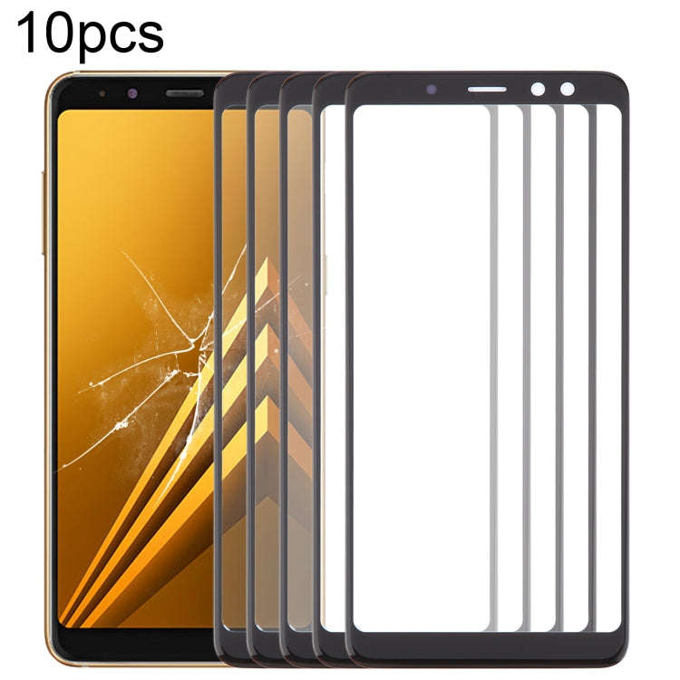 For Samsung Galaxy A8 2018 SM-A530F 10pcs Front Screen Outer Glass Lens with OCA Optically Clear ...
