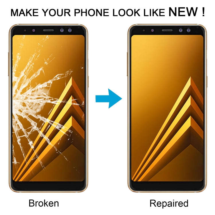 For Samsung Galaxy A8 2018 SM-A530F 10pcs Front Screen Outer Glass Lens with OCA Optically Clear ...