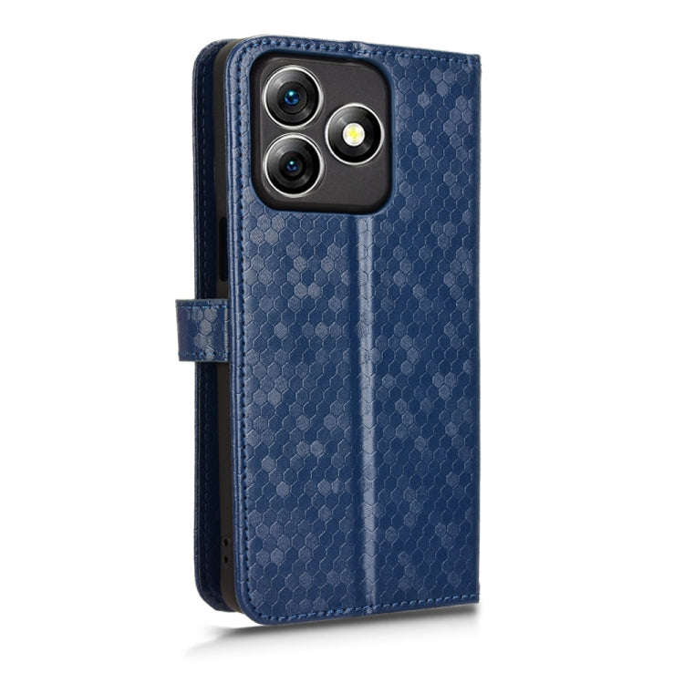 For Ulefone Note 18 Ultra Honeycomb Dot Texture Leather Phone Case(Blue)