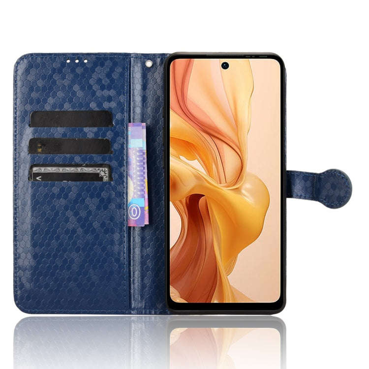 For Ulefone Note 18 Ultra Honeycomb Dot Texture Leather Phone Case(Blue)