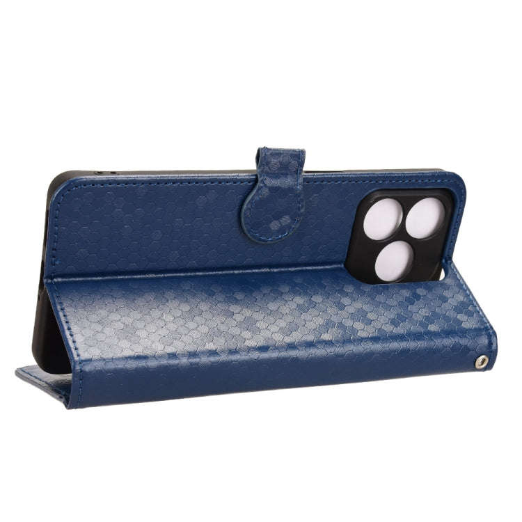 For Ulefone Note 18 Ultra Honeycomb Dot Texture Leather Phone Case(Blue)
