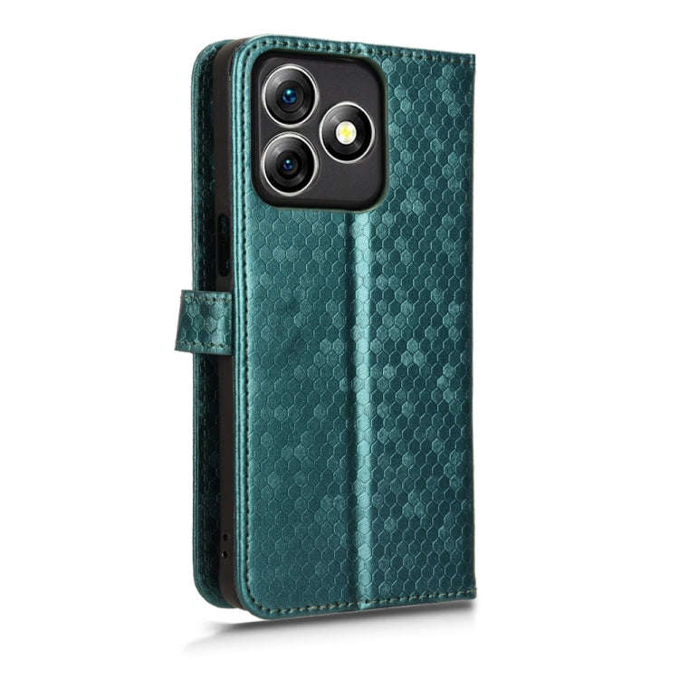 For Ulefone Note 18 Ultra Honeycomb Dot Texture Leather Phone Case(Green)