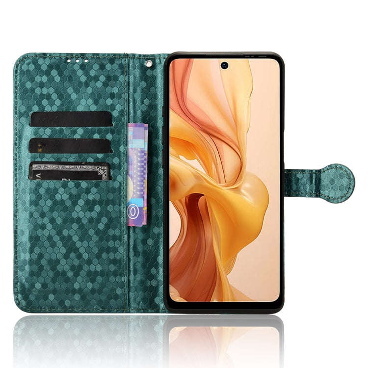 For Ulefone Note 18 Ultra Honeycomb Dot Texture Leather Phone Case(Green)