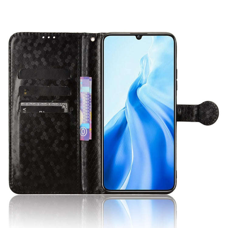 For Oukitel C51 Honeycomb Dot Texture Leather Phone Case(Black)