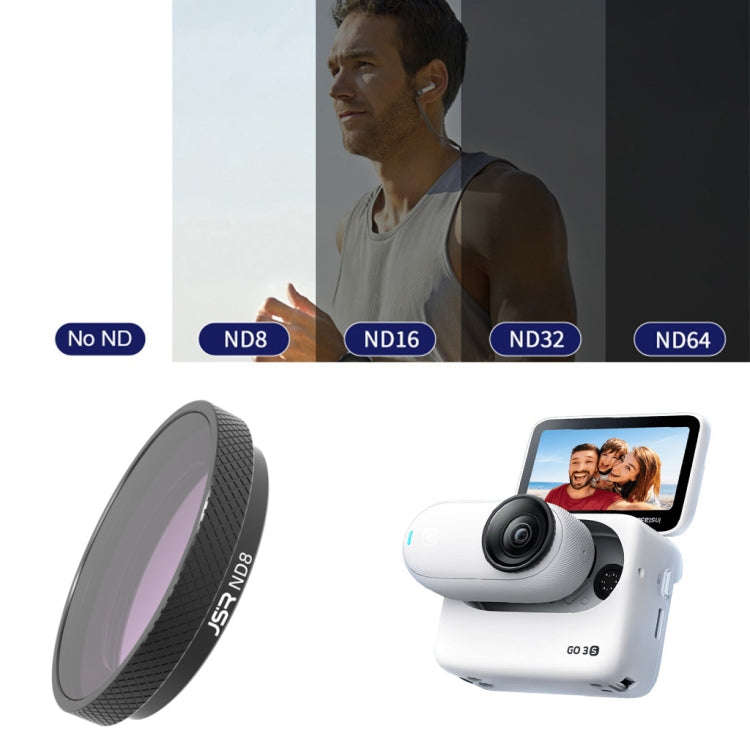 For Insta360 GO 3S JUNESTAR Camera Lens Filter, Filter:ND8