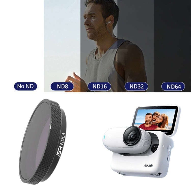 For Insta360 GO 3S JUNESTAR Camera Lens Filter, Filter:ND64