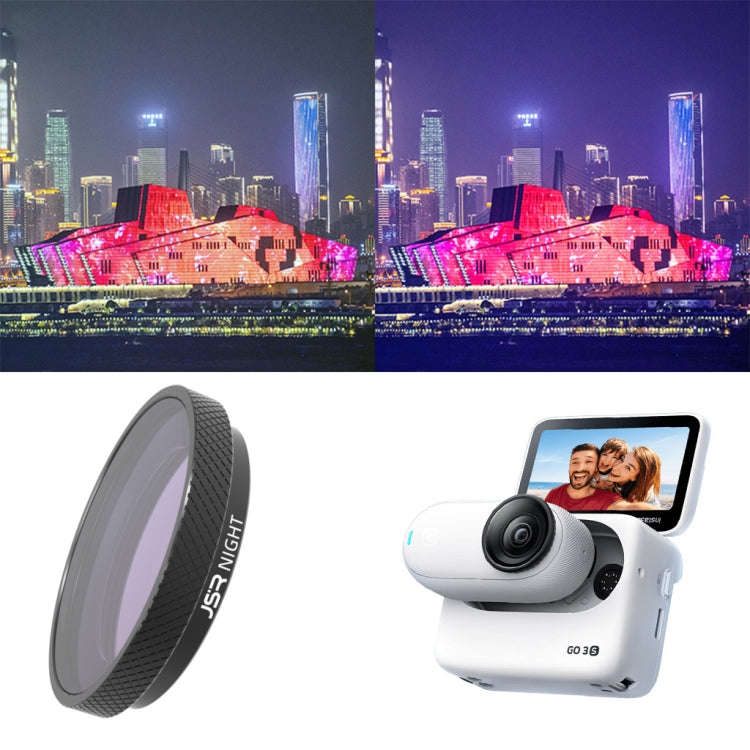 For Insta360 GO 3S JUNESTAR Camera Lens Filter, Filter:NIGHT