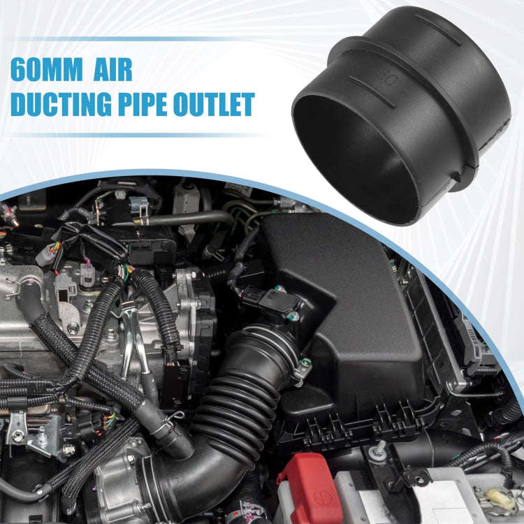 60mm Car Parking Air Ducting Reducer Duct Joiner Connector Pipe