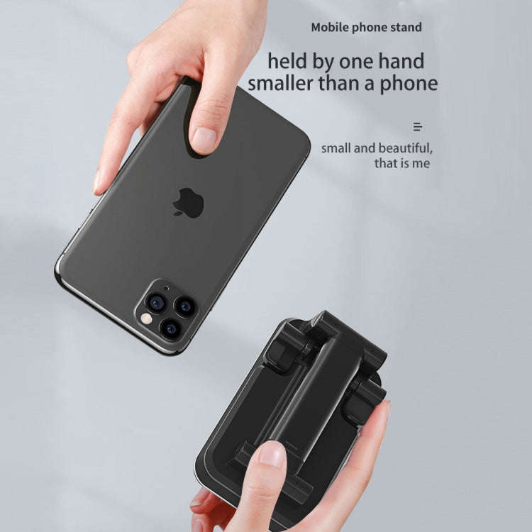 T6 2 in 1 Portable Folding Stand Wireless Charging, Style:Single Charge(Black)