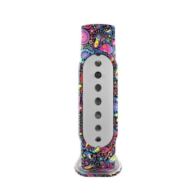 For Xiaomi Mi Band 5 TPU Watch Band(Peacock)