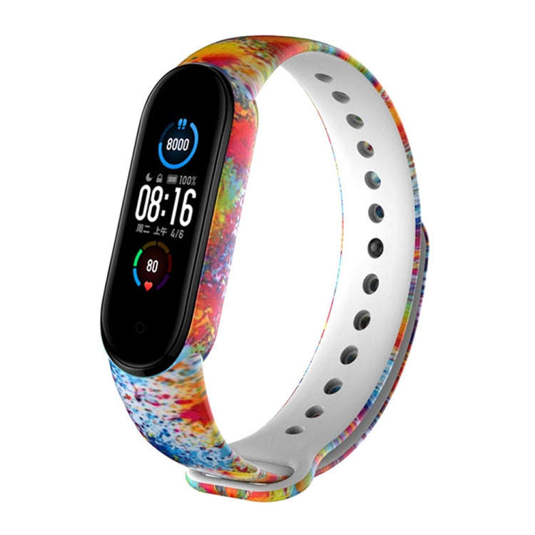 For Xiaomi Mi Band 5 TPU Watch Band(Splash Ink)