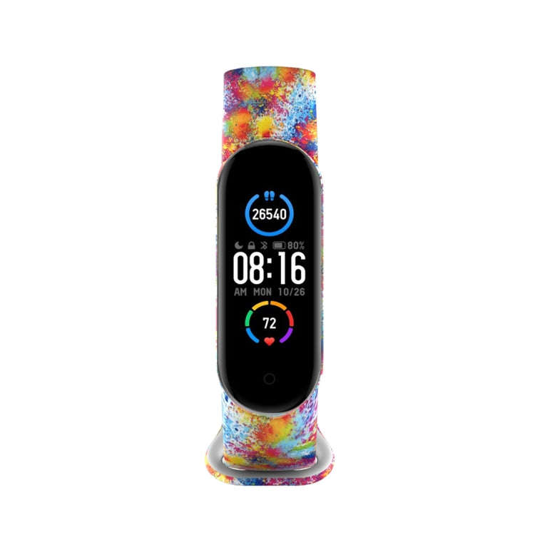 For Xiaomi Mi Band 5 TPU Watch Band(Splash Ink)