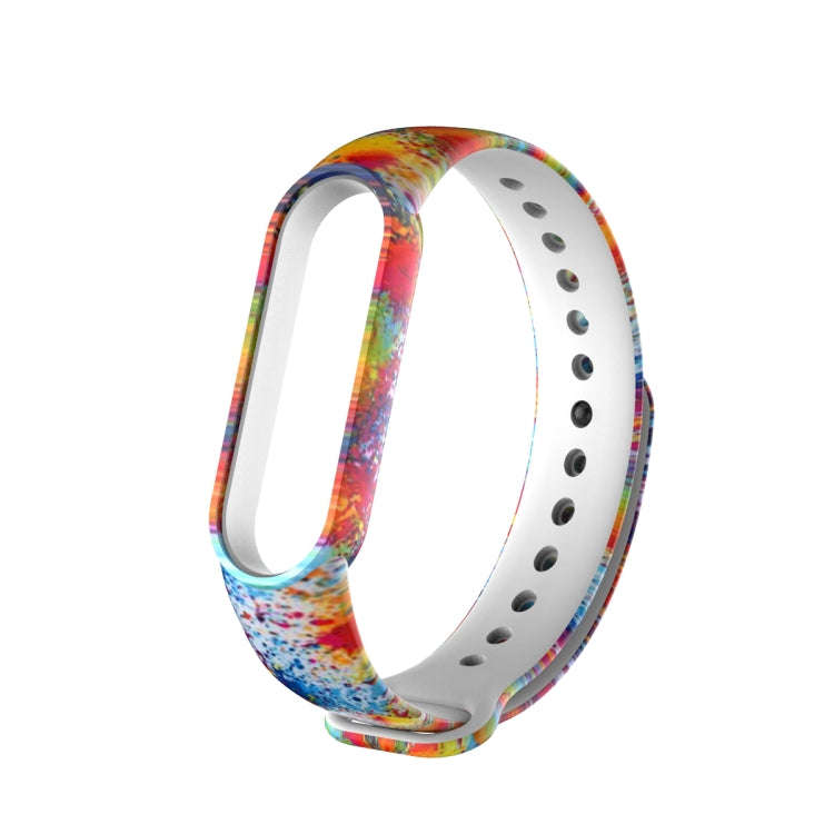 For Xiaomi Mi Band 5 TPU Watch Band(Splash Ink)