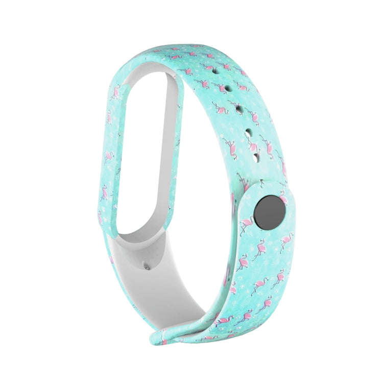 For Xiaomi Mi Band 5 TPU Watch Band(Flamingo)