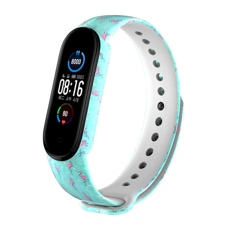 For Xiaomi Mi Band 5 TPU Watch Band(Flamingo)