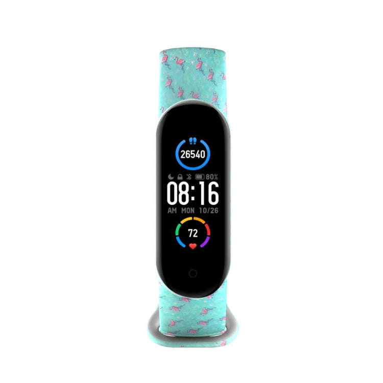 For Xiaomi Mi Band 5 TPU Watch Band(Flamingo)