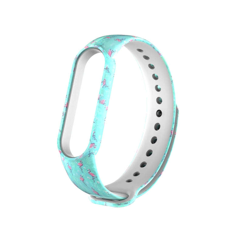 For Xiaomi Mi Band 5 TPU Watch Band(Flamingo)