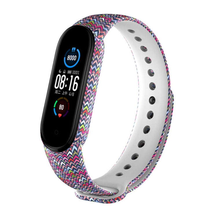For Xiaomi Mi Band 5 TPU Watch Band(Stripe)