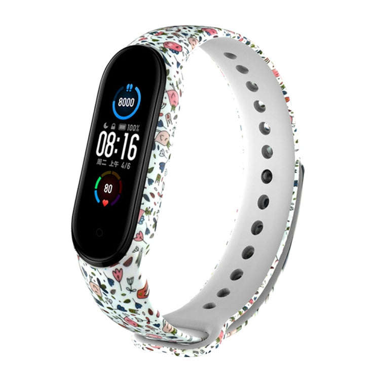 For Xiaomi Mi Band 5 TPU Watch Band(Grass)