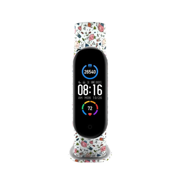 For Xiaomi Mi Band 5 TPU Watch Band(Grass)