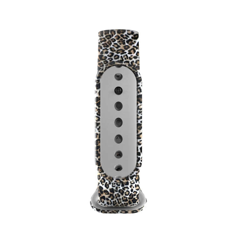 For Xiaomi Mi Band 5 TPU Watch Band(Yellow Leopard)