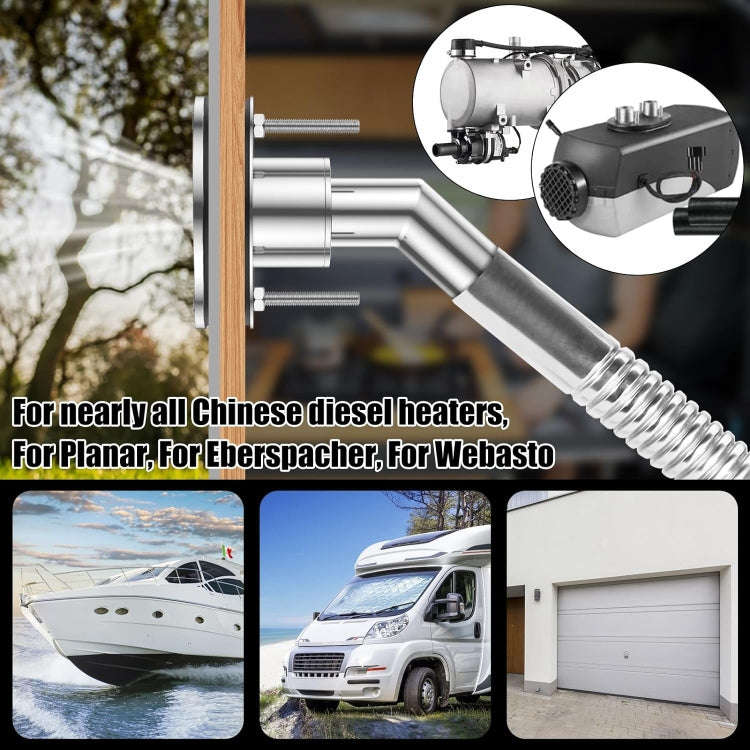 22mm Elbow Marine Parking Heater Stainless Steel Vent