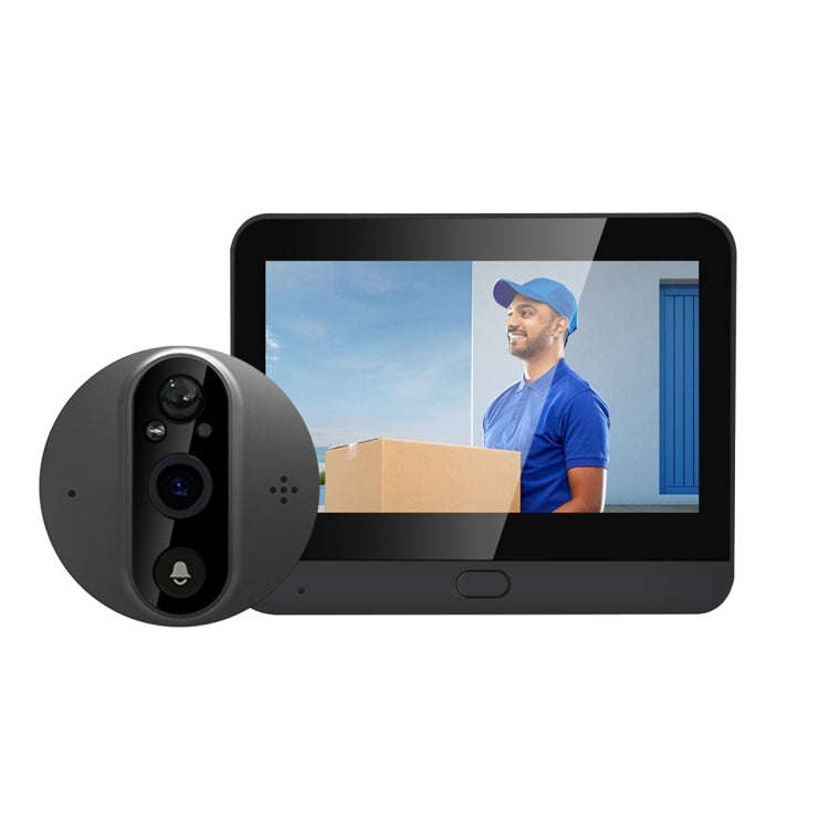 ESCAM C89 1080P 4.3 inch Smart Digital Door Viewer, Support Wide Angle PIR & Night Vision Photo(D...