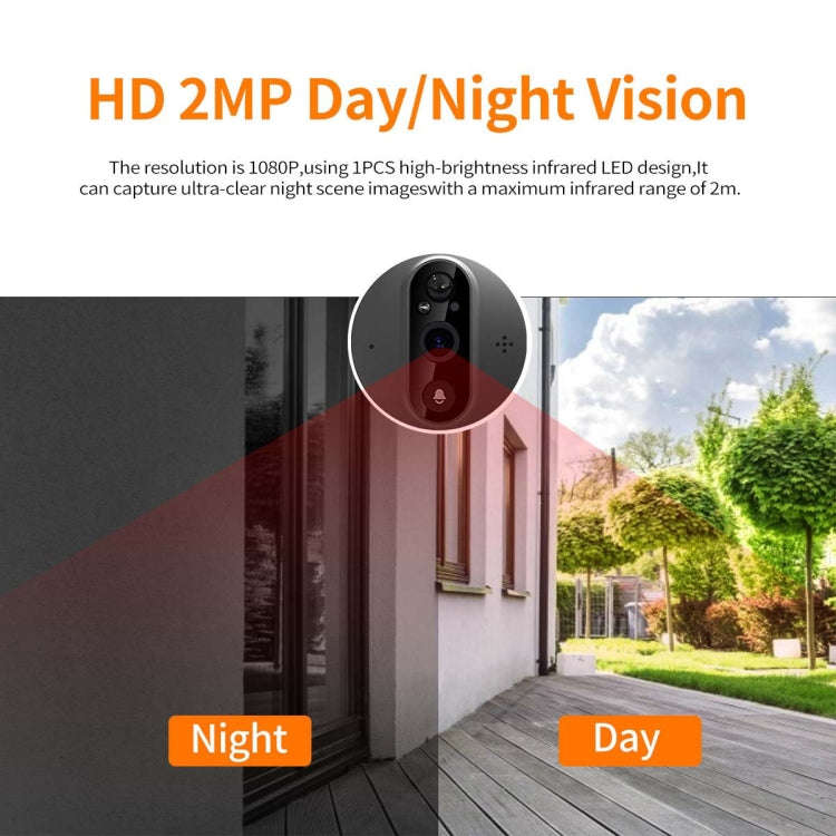 ESCAM C89 1080P 4.3 inch Smart Digital Door Viewer, Support Wide Angle PIR & Night Vision Photo(S...