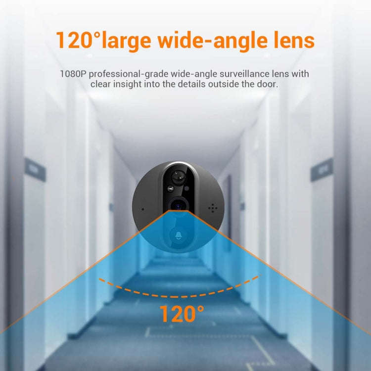 ESCAM C89 1080P 4.3 inch Smart Digital Door Viewer, Support Wide Angle PIR & Night Vision Photo(S...