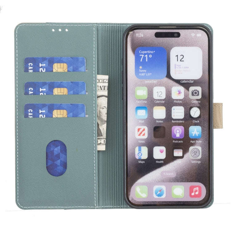 For Infinix Hot 50 4G Color Matching RFID Anti-theft Leather Phone Case(Green)