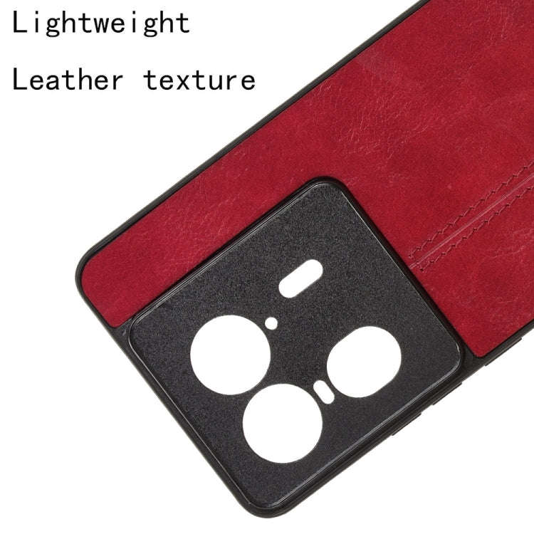 For Motorola Edge 50 Ultra / X50 Ultra Cow Pattern Sewing Card Bag Phone Case(Red)