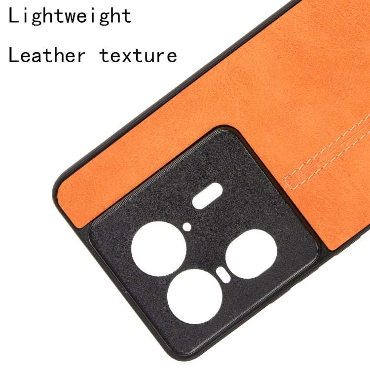For Motorola Edge 50 Ultra / X50 Ultra Cow Pattern Sewing Card Bag Phone Case(Orange)