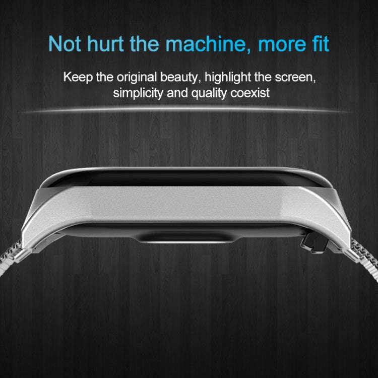 For Xiaomi Mi Band 4 / 3 Milanese Metal Watch Band, Color:Silver