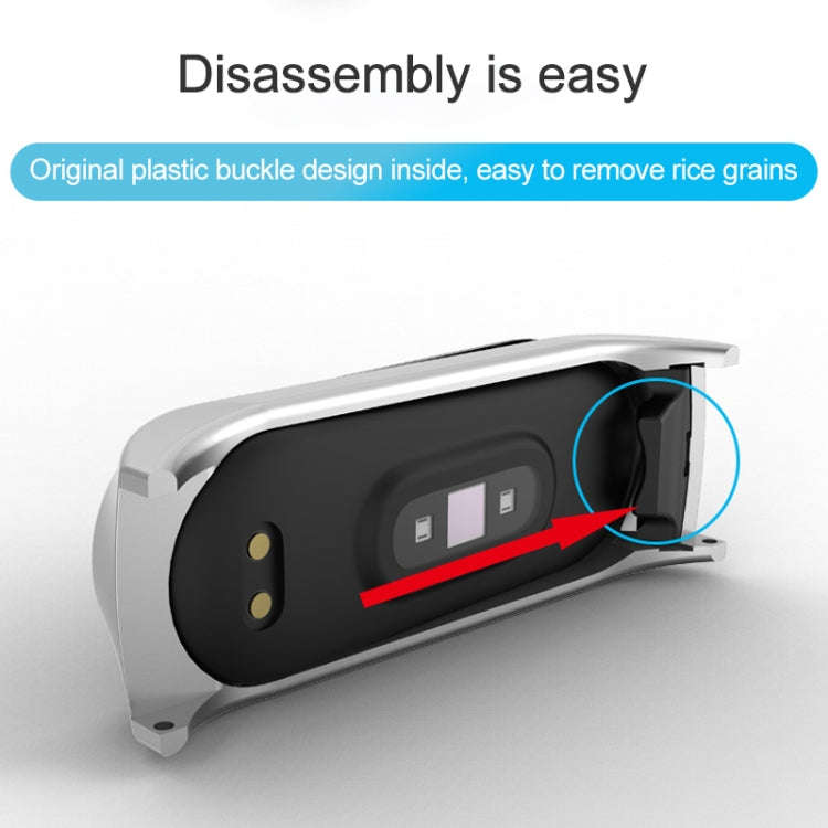 For Xiaomi Mi Band 4 / 3 Milanese Metal Watch Band, Color:Silver