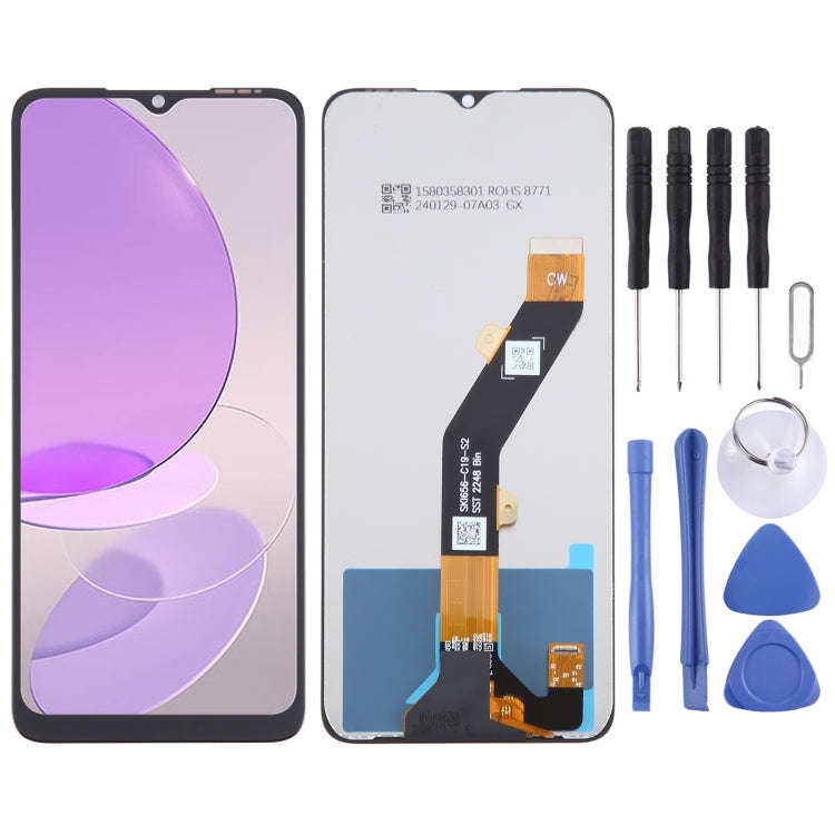 For itel S23 OEM LCD Screen with Digitizer Full Assembly