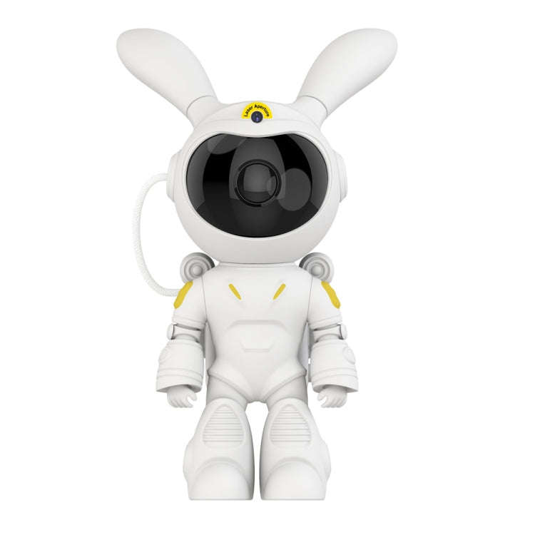G001 Space Rabbit Starry Sky Projection Lamp Bedroom Laser Atmosphere Light(White)