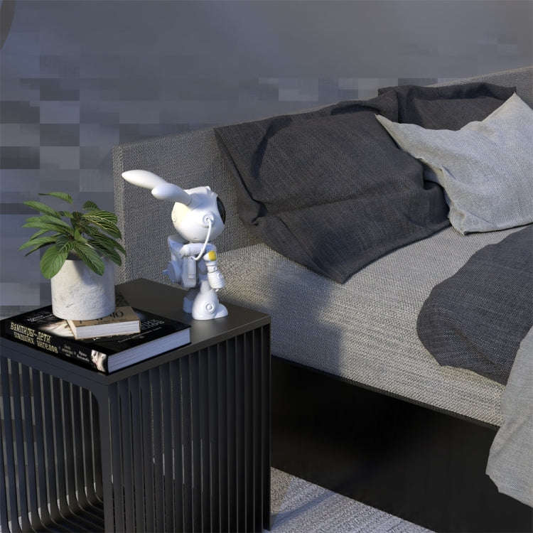 G001 Space Rabbit Starry Sky Projection Lamp Bedroom Laser Atmosphere Light(White)