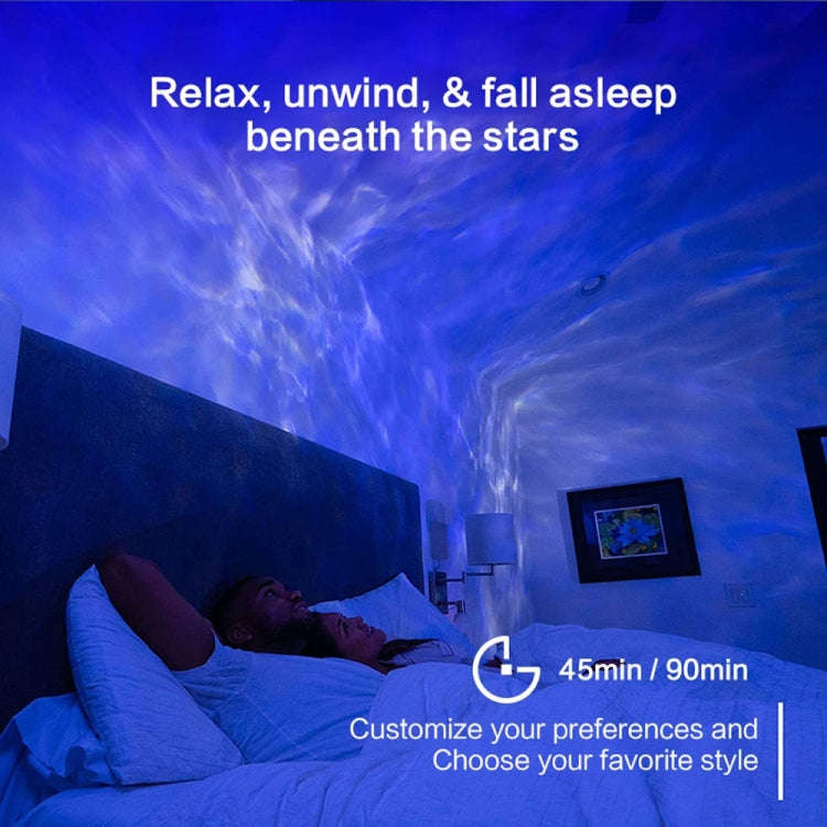 G001 Space Rabbit Starry Sky Projection Lamp Bluetooth Speaker 2 in 1 Laser Light(White)