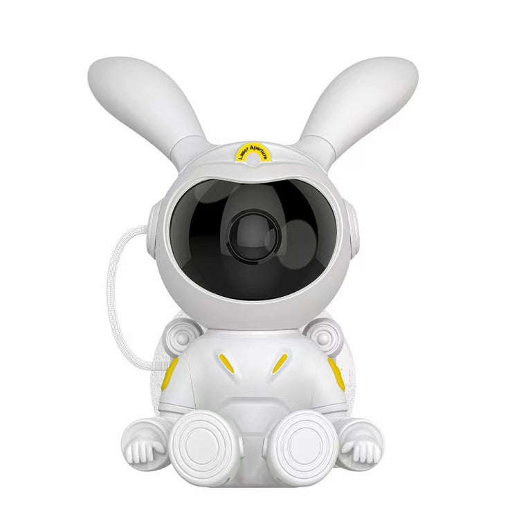 G002 Space Rabbit Starry Sky Projection Lamp Bedroom Laser Atmosphere Light(White)