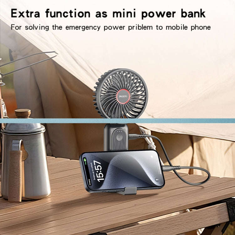 Yesido YF10 Foldable Silent Handheld USB Charging Fan(Black)