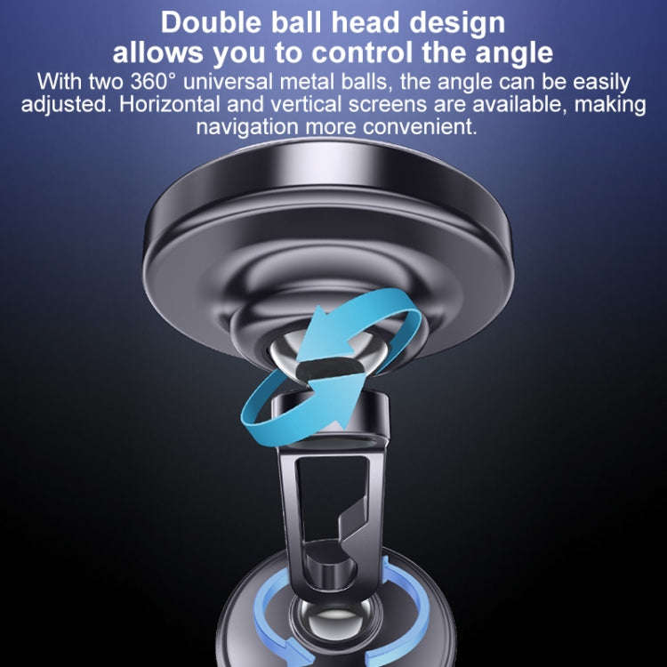 Yesido C210 Double Ball Magnetic Car Holder(Black)