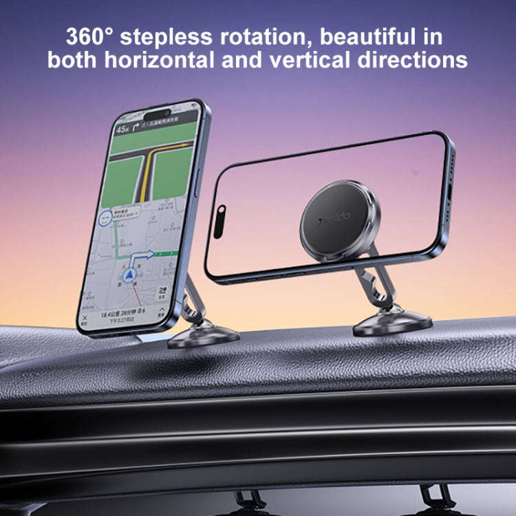 Yesido C210 Double Ball Magnetic Car Holder(Black)