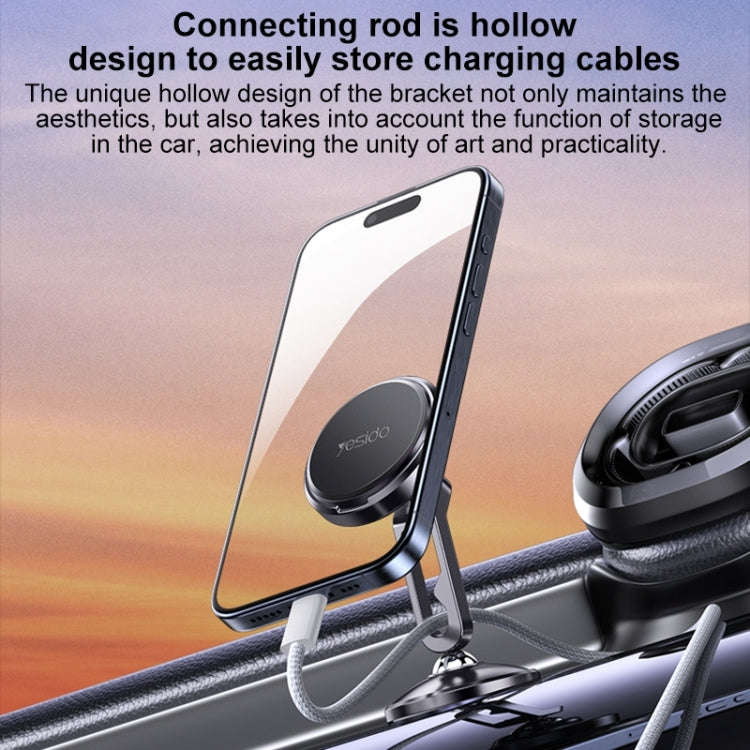 Yesido C210 Double Ball Magnetic Car Holder(Black)