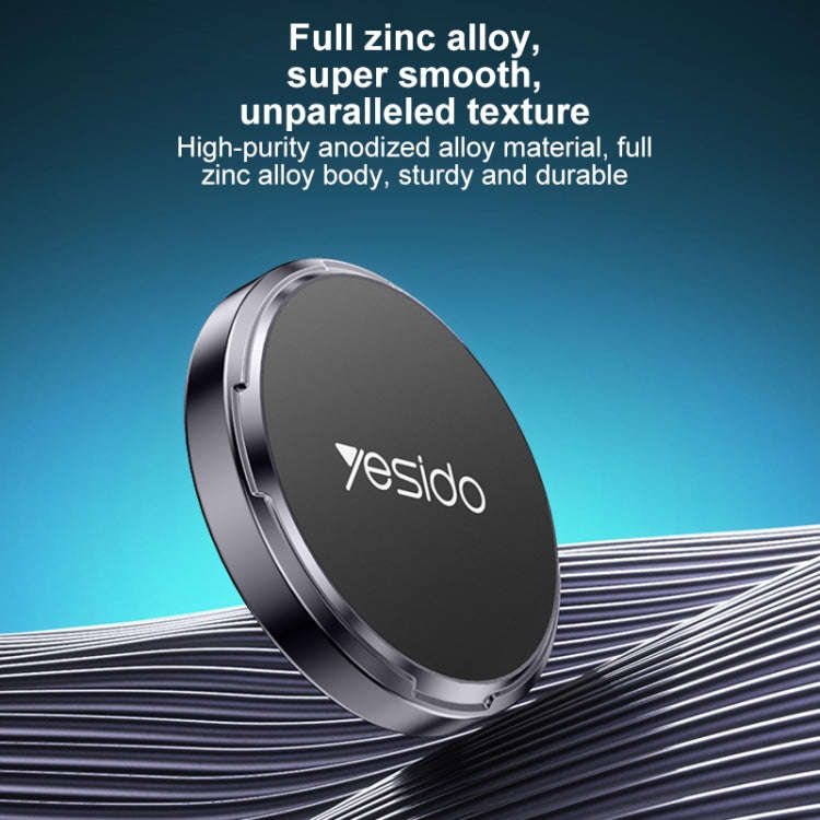 Yesido C211 Round Magnetic Car Holder(Black)
